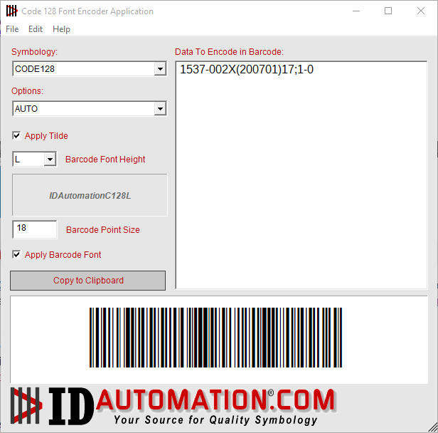 Create a SISAC barcode