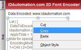 In layout view, copy & paste the barcode object.