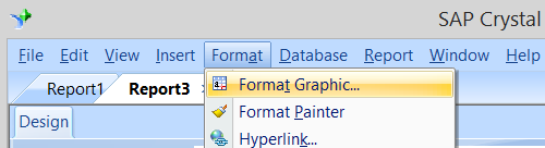 Format - Graphic from the file menu