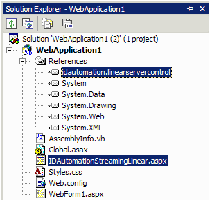 Reference To The DLL and Image Generating Web Page aspx File in a Solution