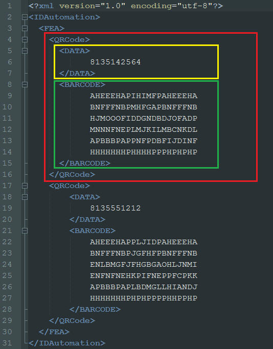 2D output example