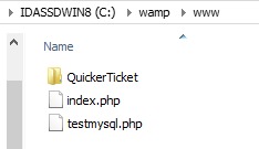WAMP directory image