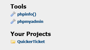 Select Project folder