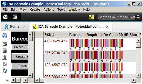 HCL Notes and Domino LotusScript Barcode Functions