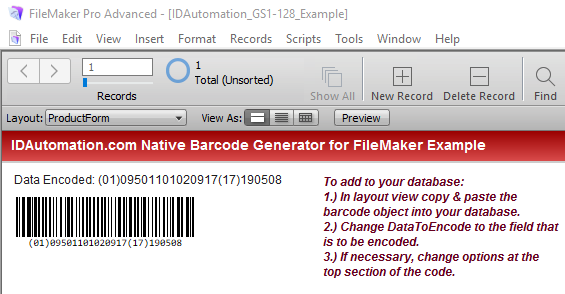 Filemaker Linear Generator