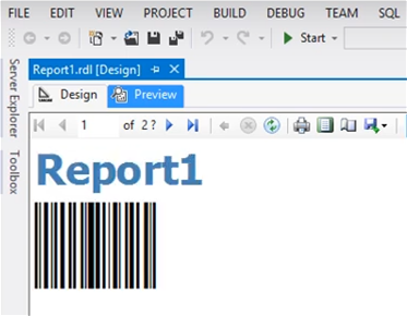 SSRS Barcode Font Encoder Report Example