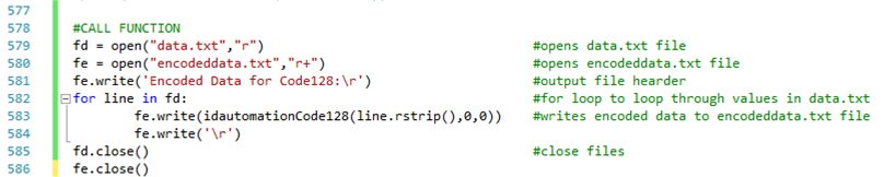 Add the following #Call Function code to the end of the preexisting code in Python.