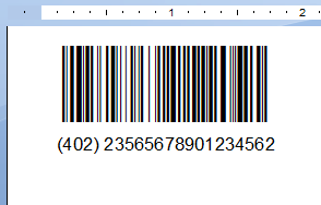 When you choose the Preview tab you should see your barcodes in the report.