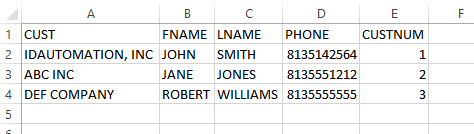 Excel source