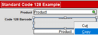 Change to Layout Mode and copy the example barcode field to the clipboard and paste it into the database that will generate the barcode.