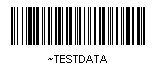 Code-128 barcode for the USB Barcode Scanner Application