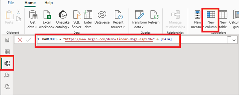 Visual of the formula and new column