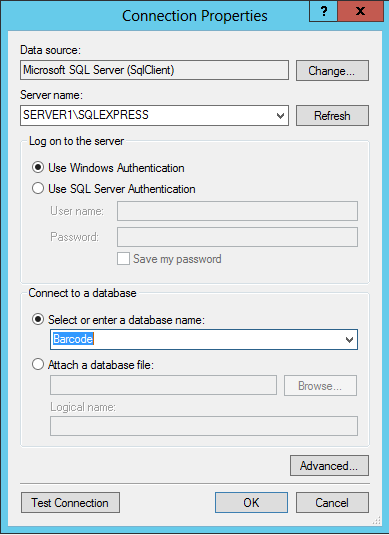 Create Database Name