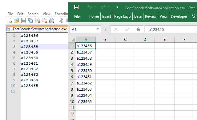 Create CSV file