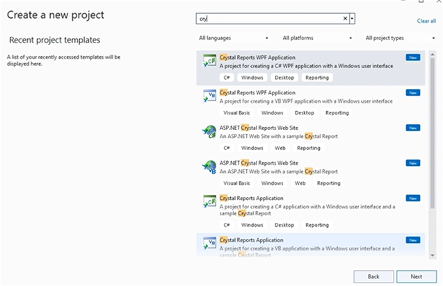 Launch Visual Studio and Create a New Project