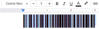 Make sure the font is set to Courier New at 5 points, or another appropriate point size.