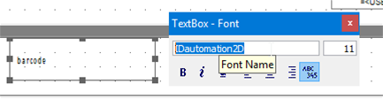  Select the appropriate font