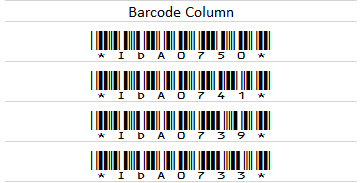 IDAutomation Fonts Automatically Adjusts To The Correct Column Width