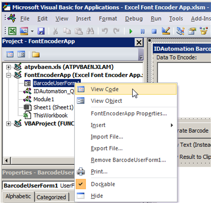 Excel User Form Modification Example