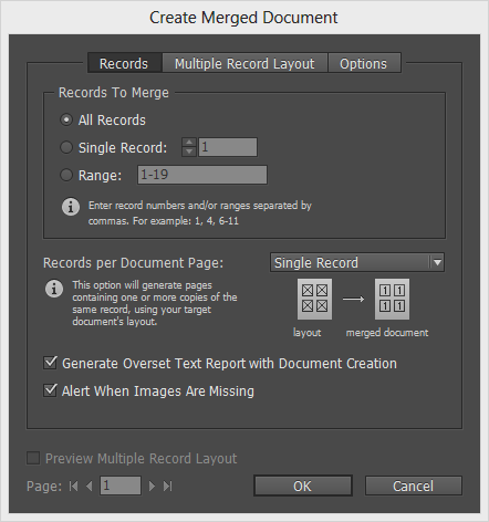Export to PDF Settings