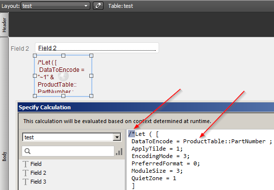 Change DataToEncode and remove comment characters.