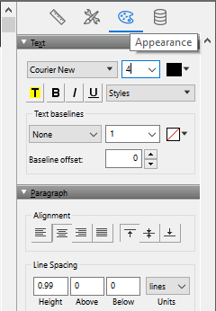 Verify the Alignment is centered 