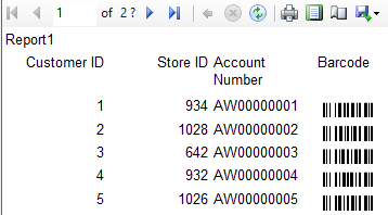 SSRS Barcode Forms Representation