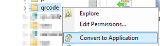 QRCode Convert to Application IIS
