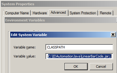 Java Barcode JAR in the Classpath