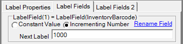 Label Field Properties