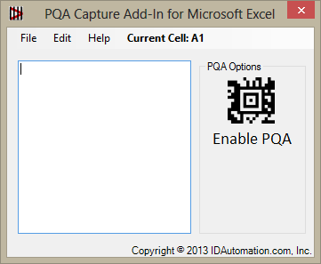 Open PQA Addin Window