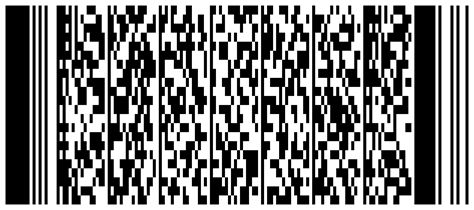PDF417 encoding of ASCII data