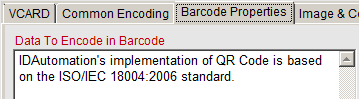 Encoding ASCII data in QR-Code