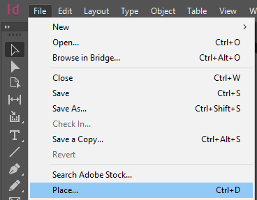 Select File - Place