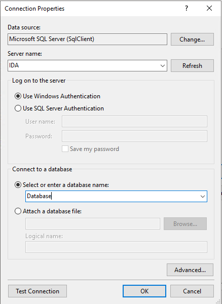 SQL Server Connection Properties