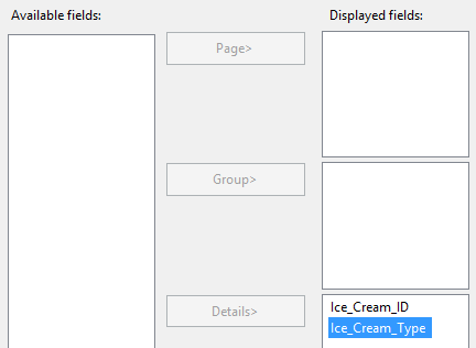 Select the Fields to Display on the SSRS Report.