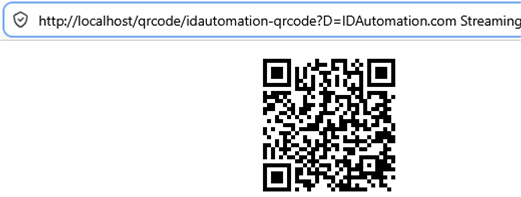 Streaming .NET Core Barcode Generator Example