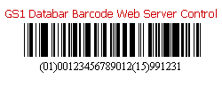 GS1 DataBar ASP.NET Web Server Control
