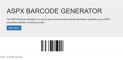 GS1 DataBar barcode in an ASPX environment. GS1 DataBar Barcode in an ASPX environment.