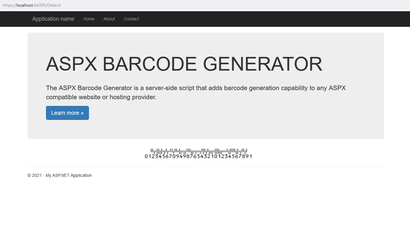 USPS Intelligent Mail IMb Barcode in an ASPX environment.