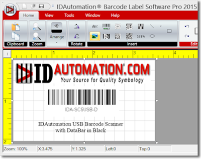 Barcode Label Standard Software screenshot