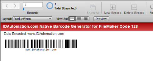 Filemaker Code 128 Generator 18.03 full