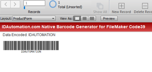 Filemaker Code 39 Generator 18.03 full
