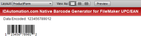 UPC/EAN barcode in a FileMaker environment. UPC/EAN barcode in a FileMaker environment.