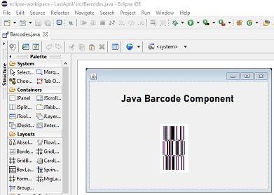 Windows 8 Java GS1 DataBar Barcode Package full