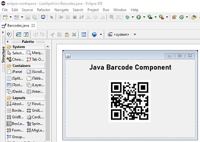 Java QR Code Barcode Package