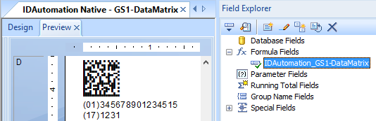 Crystal Reports Data Matrix Generator screenshot Crystal Reports Data Matrix Generator screenshot