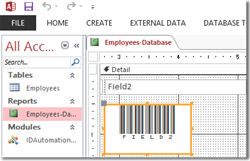 Native Barcode Generator for Microsoft Access