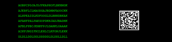 Data Matrix barcode example