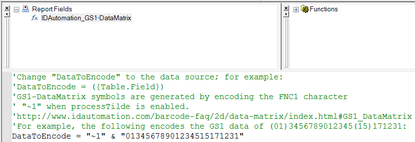 Modifications to make the GS1-DataMatrix symbol